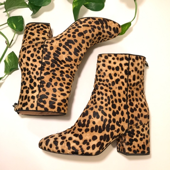 J. Crew Sadie Ankle Boots in Leopard Calf Hair - Picture 3 of 10
